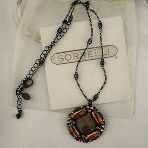 Sorrelli Brown and Orange Crystal Necklace